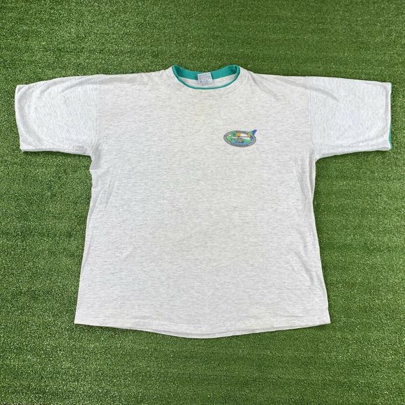 Vintage 90's Macaw Helicopters Saipan USA T-Shirt - Picture 2 of 10